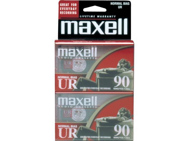 maxell 108527-FLATPAK UR Type I Audio Cassette 2 Packs