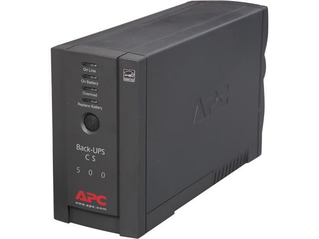 Buy APC Back-UPS BK500BLK 500 VA 300 Watts 6 Outlets UPS with fast shipping...