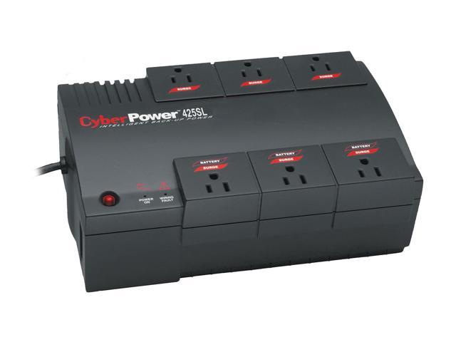 CyberPower Home CPS425SL 425VA 230W 3 x 5-15R Battery/Surge Protected 3 x 5-15R Surge Protected Outlets UPS