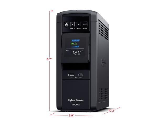 CyberPower CP1000PFCLCD UPS 1000 VA / 600 Watts PFC compatible Pure