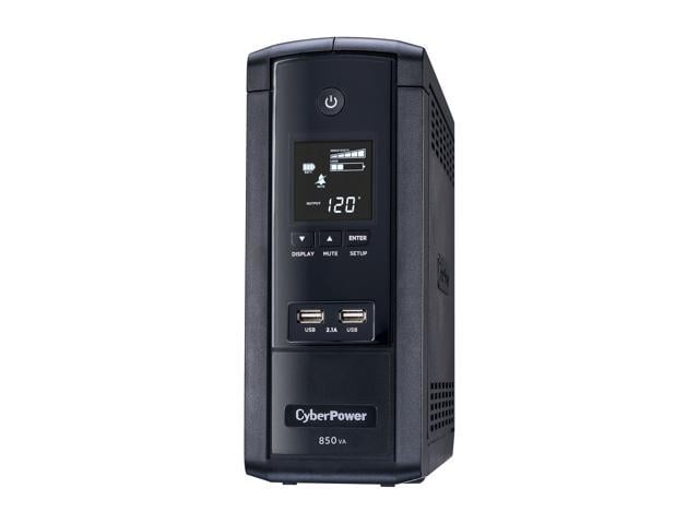 CyberPower BRG850AVRLCD 850 VA / 510 Watts, 10 Outlets, AVR