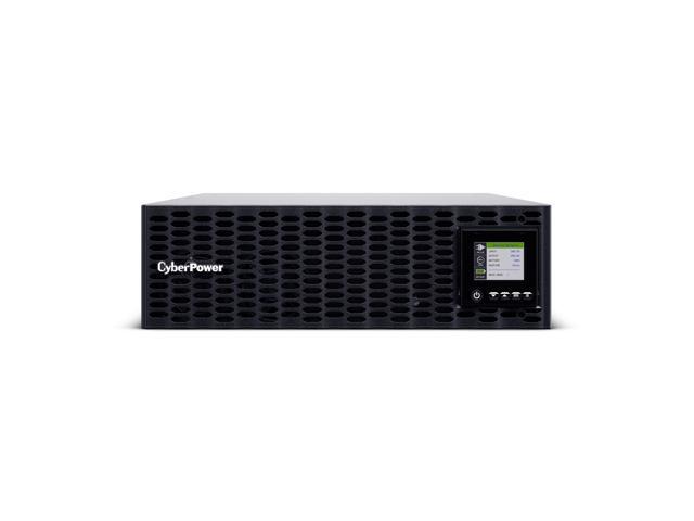CyberPower OL6KRTHDL Smart App Online UPS Systems - 6000VA/6000W, 200 - 240 VAC, Hardwire Terminal (NEMA L6-30P power cord included), 3U, Rack / Tower, Sine Wave, 4 Outlets, LCD, PowerPanel® Business