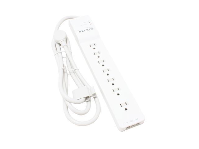 BELKIN BE107200-06 6 Feet 7 Outlets 2320 joules Surge Suppressor with Phone/Modem Protection - OEM