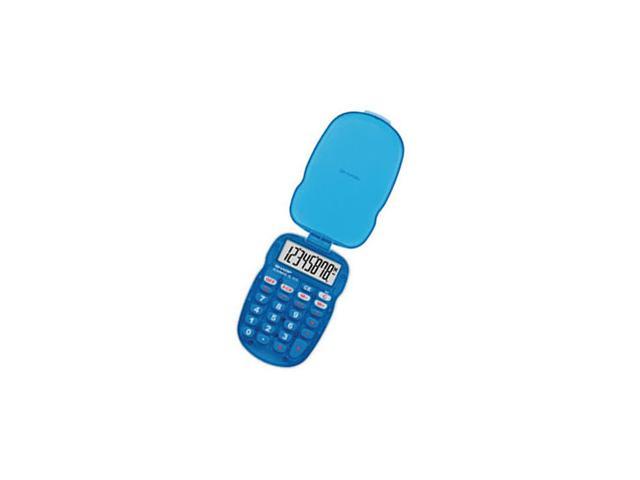 Sharp ELS10 Handheld Calculator
8 Character(s) - LCD - Battery Powered - 4.2" x 2.8" x 0.4" - Blue