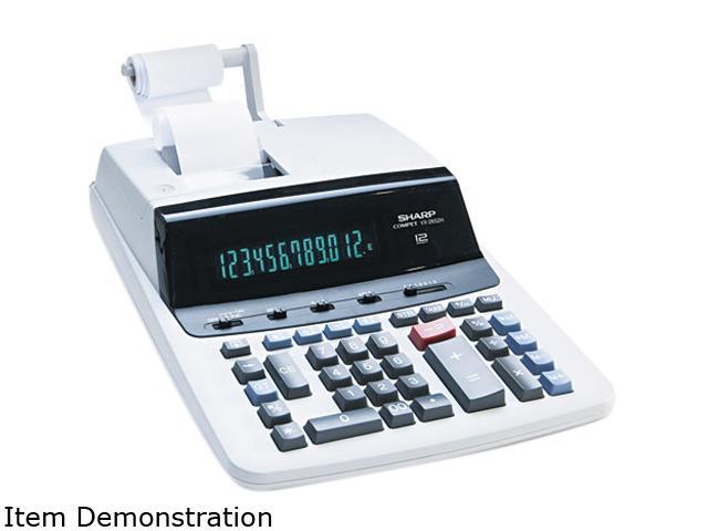 Sharp VX2652H VX2652H Two-Color Printing Calculator, 12-Digit Fluorescent, Black/Red