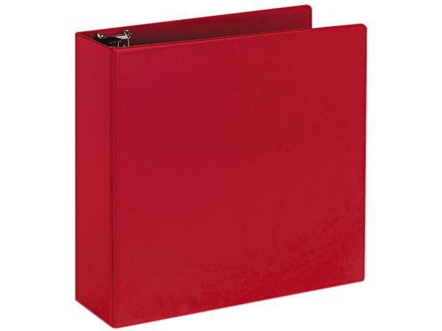 Photo 1 of Avery Durable EZ-Turn Ring Reference Binder, 11 x 8-1/2, 3" Capacity, Red