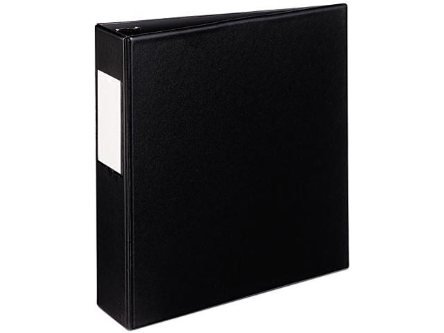 ** Durable EZ-Turn Ring Reference Binder W/ Label Hldr BLK ** 5-1/2 x 8-1/2 2 Cap 