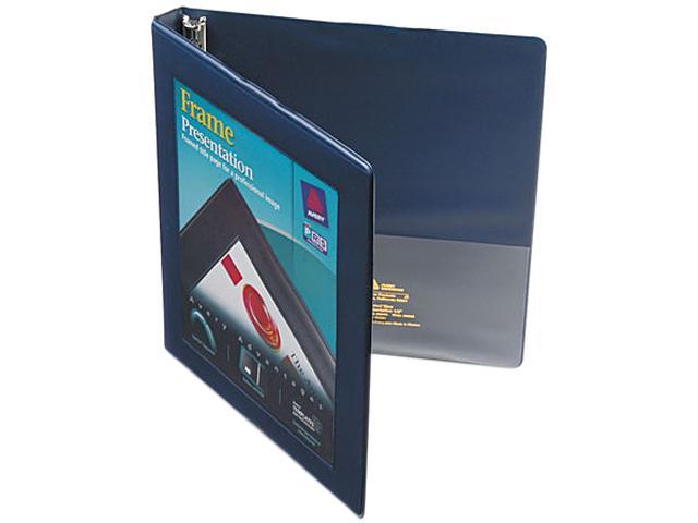 Avery 68051 Framed View Binder With Slant Rings, 1/2" Capacity, Navy Blue