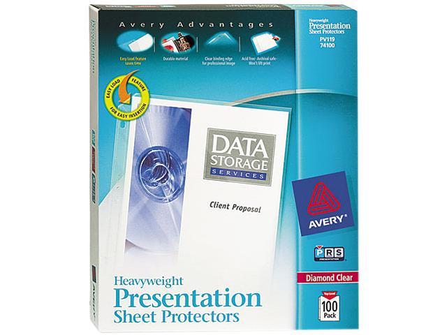 Avery Diamond Clear Heavyweight Sheet Protectors, Acid-Free, 100 ...