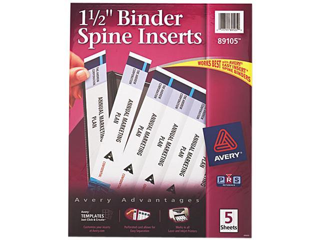 Avery Binder Spine Inserts 1-1/2