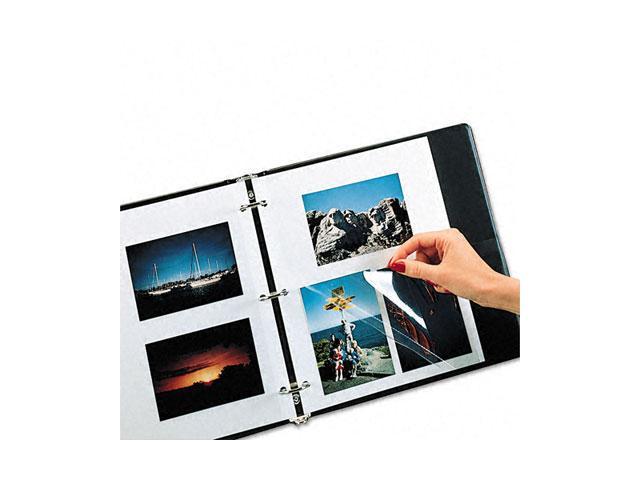 C-line 85050 Redi-Mount Photo Sheets, 3-Hole Punched, 11 x 9, 50 Sheets/Box