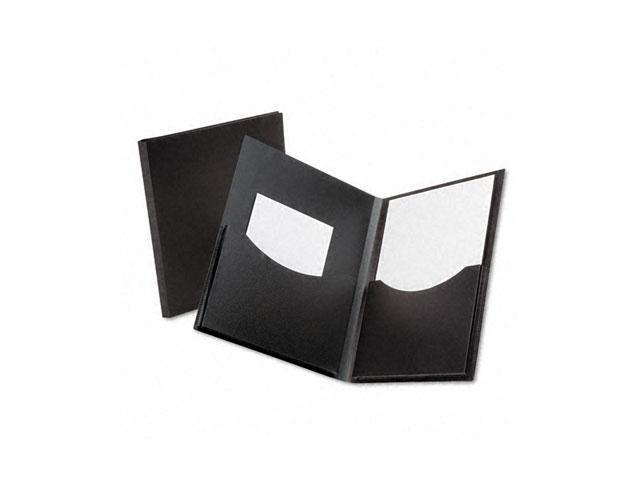 Oxford 57454 Double Stuff Gusseted 2-Pocket Polypropylene Folder, 200-Sheet Capacity Black