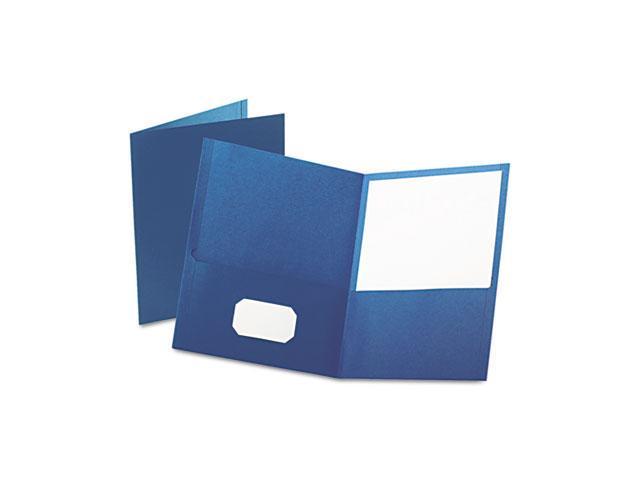 Photo 1 of Oxford 2-Pocket Presentation Folders, Blue, 25/Box (OXF 57502)
