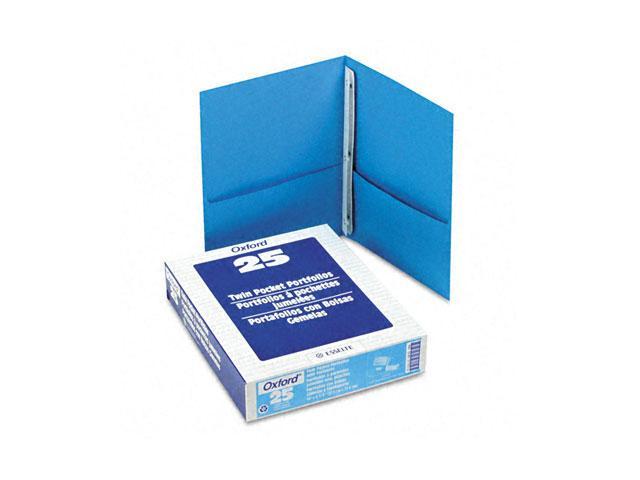 Oxford 57701 Paper Twin-pocket Portfolio, Tang Fasteners, Letter, 1 2 