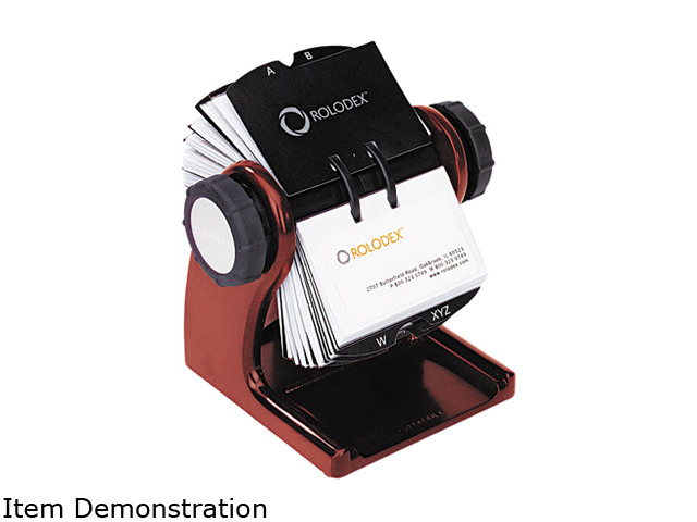 Rolodex 1734242 Wood Tones Open Rotary Business Card File Holds 400 2 5 ...