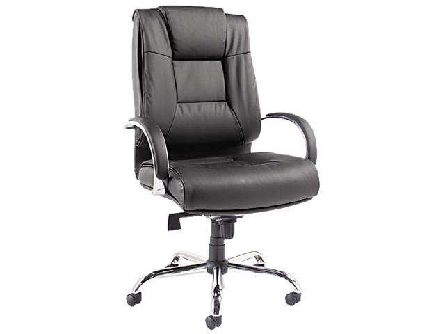 Alera ALERV44LS10C Alera Ravino Big & Tall Series High-Back Swivel/Tilt Leather Chair, Black