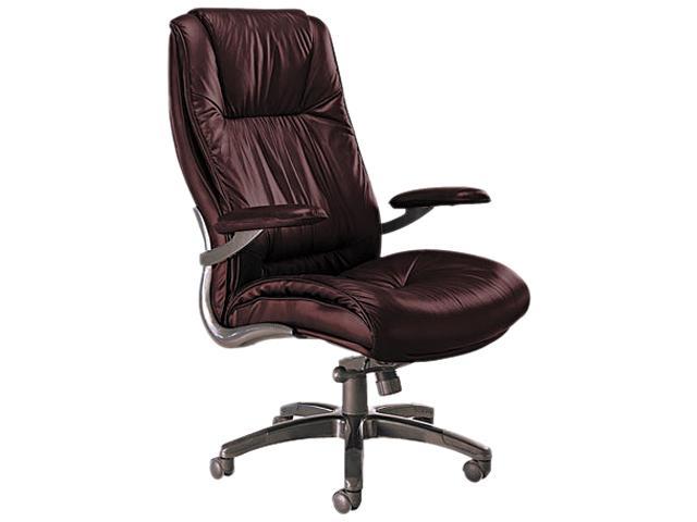 Mayline ULEXBUR Ultimo 100 Series High-Back Swivel/Tilt Chair, Burgundy Leather