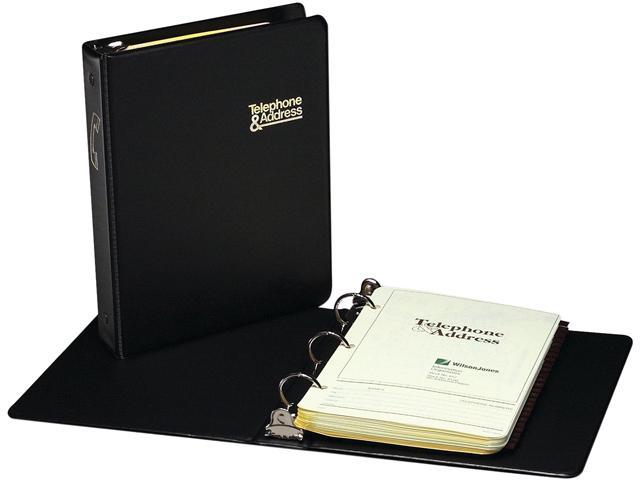 Wilson Jones W812PP Looseleaf Phone/Address Book, 1" Capacity, 5.5" X 8 ...