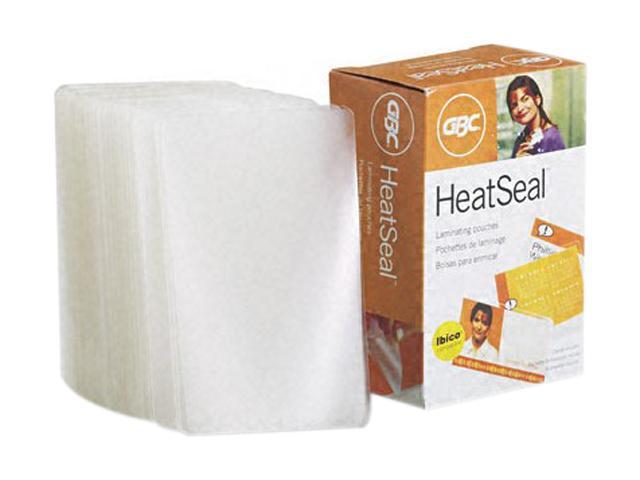 3300371 GBC HeatSeal Laminating Pouches, 7 mil, 2 3/16 x 3 11/16, Business Card Size, 100