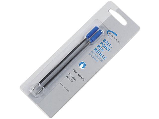 8512-2 2 Per Card Fine Blue Cross Ballpoint Pen Refill 