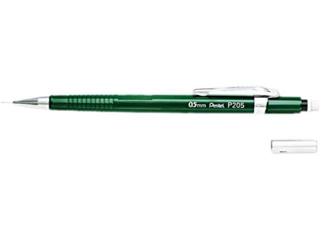 Pentel Sharp Mechanical Pencil 0.5mm Green Barrel Box of 12 P205D 