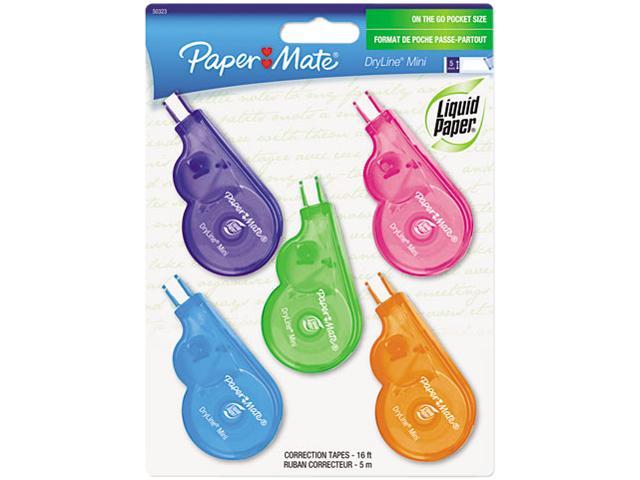 Paper Mate Liquid Paper DryLine Correction Tape, White, 10/Pack (6137406)