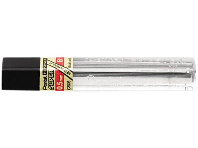 Pentel Ricariche Minere Super Hi-Polymer 0.7 Mm HB - 12 Pezzi, Mina Nera Per Portamine, Antirottura E Scansione Garantita - 3