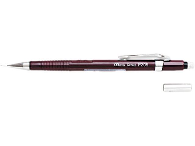 Pentel P205B Sharp Mechanical Drafting Pencil, 0.50 mm, Burgundy Barrel