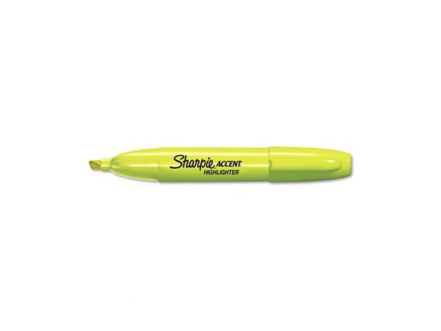 Sharpie 1733166 Accent Jumbo Highlighter, Chisel Tip, Fluorescent Yellow, 12/Pk