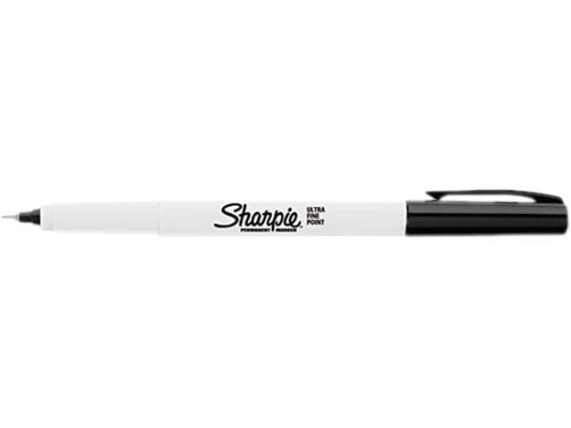 Sharpie 37001 Permanent Permanet Black Markers Ultra Fine Point Pen 12-Pack New 