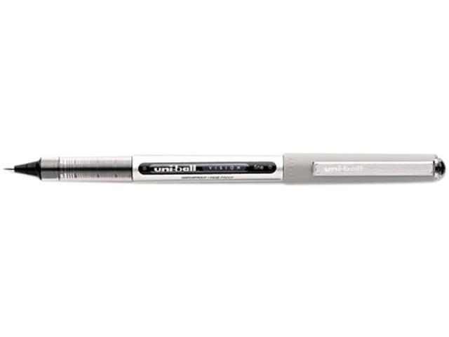 uni-ball VISION Stick Roller Ball Pen Fine 0.7mm Evergreen Ink Gray BarrelStand 
