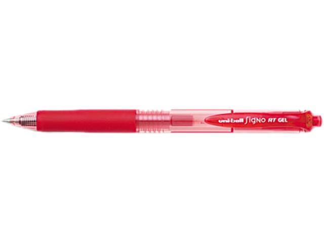 uni-ball 69036 Signo Gel RT Roller Ball Retractable Gel Pen, Red Ink, Micro Fine, Dozen