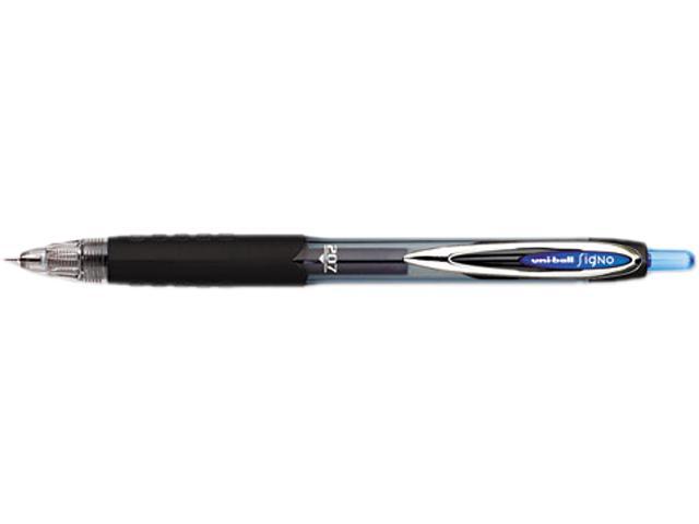 uni-ball 1736098 Signo 207 Roller Ball Retractable Gel Pen, Blue Ink, Medium, Dozen