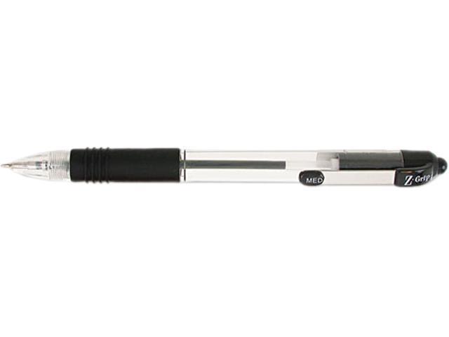 1.0mm Zebra Pen Z-Grip Retractable Ballpoint Pen Medium Point Black Ink 18-Count