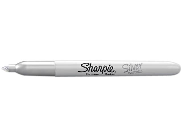 4 Count New Fine Point Silver Sharpie 39109PP Metallic Permanent Markers 
