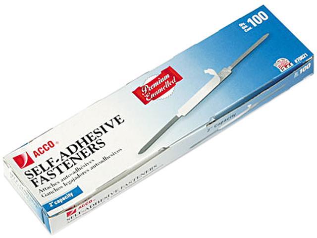 Acco Brass Prong Paper File Fasteners 3/" Length 100//Box 71508