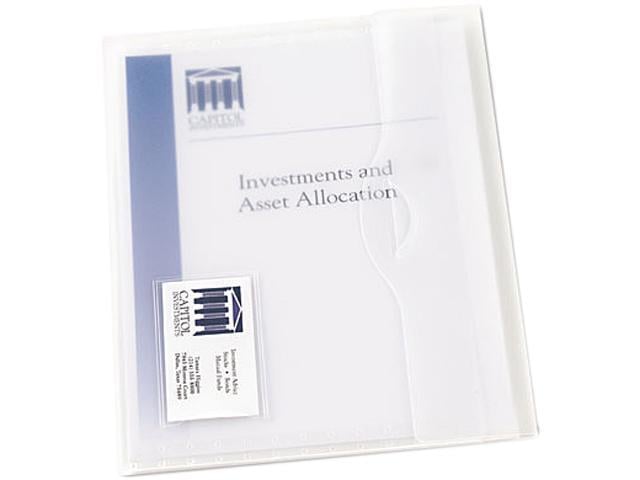 Photo 1 of Avery Translucent Document Wallets, Letter, Poly, Clear, 9/Box