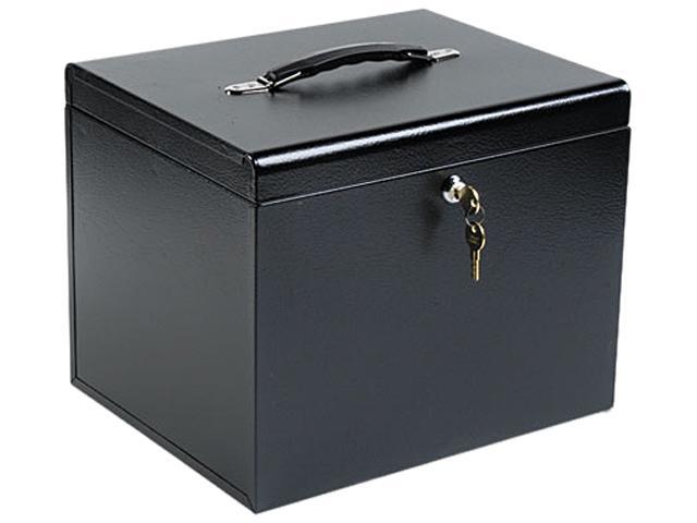 Buddy Products 604-4 Personal File Storage Box, Letter, Textured Steel, Black
