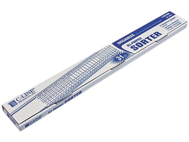 Photo 1 of C-line Sorter, A-Z/1-31/Jan-Dec/Sun-Sat/0-30,000 Index, Letter Size, Plastic, Blue