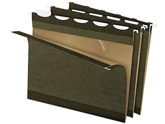 Photo 1 of Pendaflex Ready-Tab 5-Tab Reinforced Hanging File Folders, Letter Size, Green, 25/Box (42590)