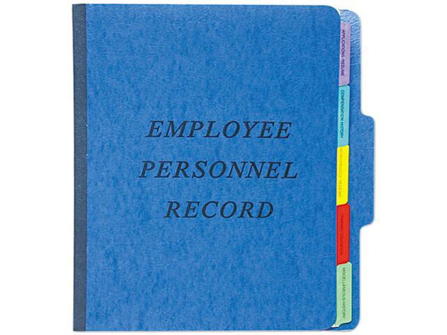 Pendaflex SER-1-BL Vertical Personnel Folders, 1/3 Cut Top Tab, Letter, Blue