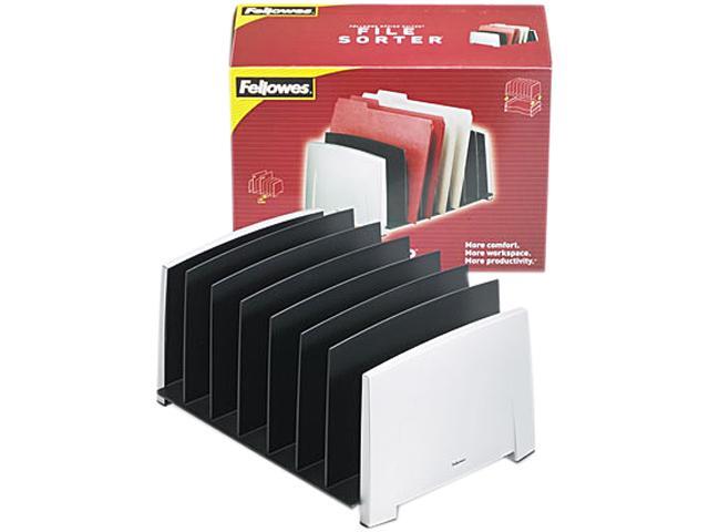 Plastic 9 3//8 x 10 1//2 x 7 3//8 Black Sold as 1 Each Six-Tier Jumbo Incline Sorter