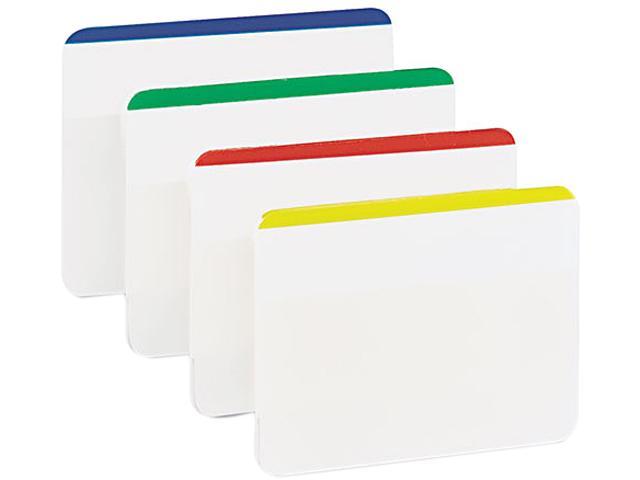 Post-it 686F1 Durable File Tabs, 2 x 1 1/2, Striped, Assorted Standard Colors, 24/Pack