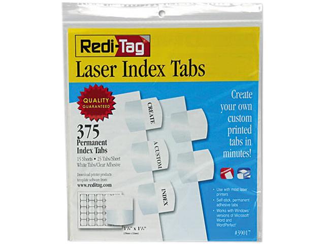 redi-tag-39017-laser-printable-index-tabs-1-1-8-x-1-1-4-white-375