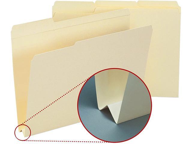 Photo 1 of Smead Heavyweight File Folders, 1/3 Tab, 1 1/2 Inch Expansion Letter, Manila, 50/Box