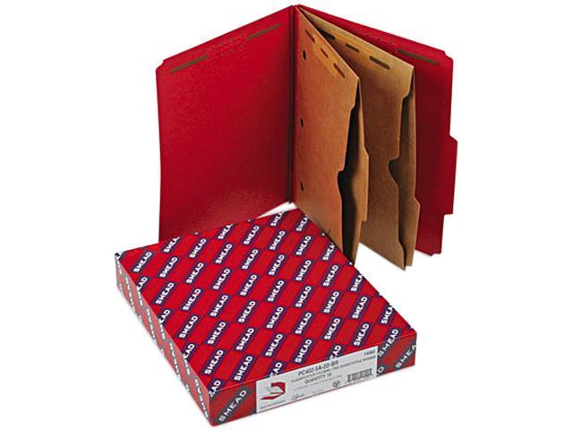 Smead 14082 Pressboard Folders, Two Pocket Dividers, Letter, Six ...