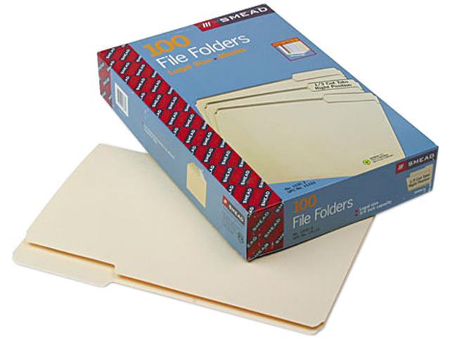 Smead 15333 File Folders, 1/3 Cut Third Position, One-Ply Top Tab ...