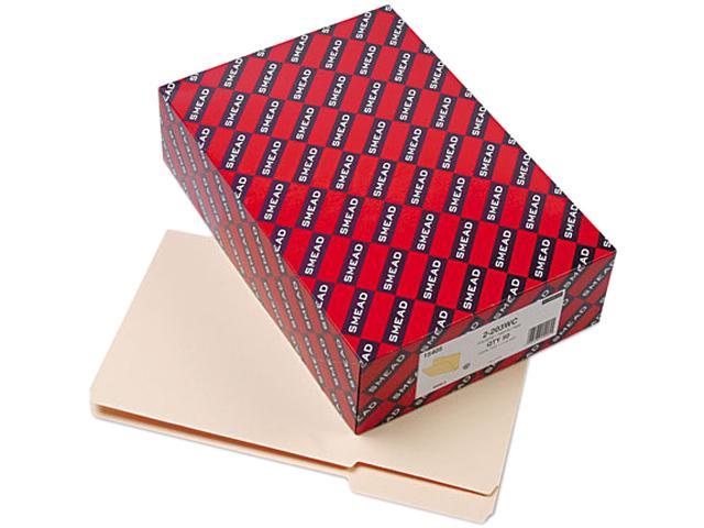 Manila Box of 50 1/3 Tab Smead 15405 Heavyweight File Folders 1 1/2 Inch Expansion Legal 