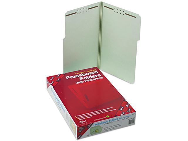 TAB Pressboard Expansion Folder 2 Expansion with 2 Fasteners Legal Size Palm Green 25/Box 