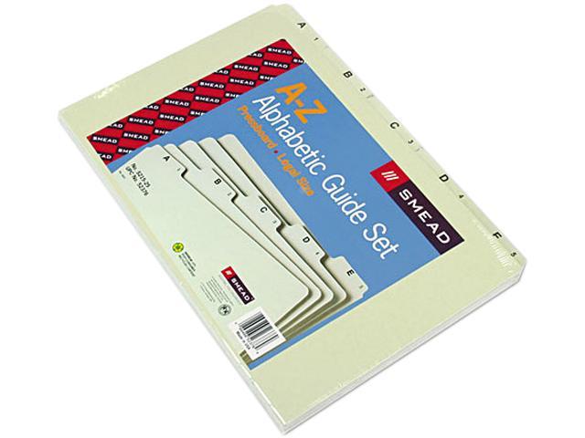 Pendaflex Pn925 Recycled Top Tab File Guides Pressboard 25/Set Alpha 1/5 Tab Letter 